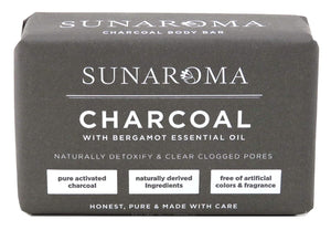 Sunaroma Charcoal and Bergamot Soap
