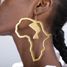 Goddess Isis Ancient Egyptian Stainless Steel Egyptian Queen Nefertiti Earrings African Map Earrings Jewelry Africa Ethnic Gifts