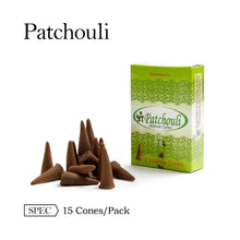 Mahendra 15pcs/Box Incense Cones Indian White Musk Vanilla Meditation Sandalwood Lavander Jamine Patchouli Aroma Smell For Home