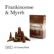 Mahendra 15pcs/Box Incense Cones Indian White Musk Vanilla Meditation Sandalwood Lavander Jamine Patchouli Aroma Smell For Home