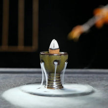 Y 10/20/50pcs Natural Backflow Incense Cones Jasmine Lavender Rose Ocean Green Tea Reflux Tower Incense Waterfall Aromatherapy