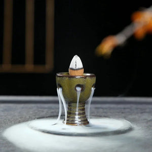 Y 10/20/50pcs Natural Backflow Incense Cones Jasmine Lavender Rose Ocean Green Tea Reflux Tower Incense Waterfall Aromatherapy