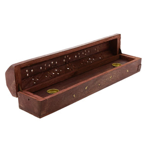 Bodhi Wooden Incense Stick Box Incense Sticks Storage Box Solid Catcher