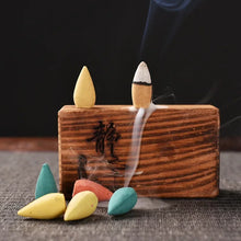 Y 10/20/50pcs Natural Backflow Incense Cones Jasmine Lavender Rose Ocean Green Tea Reflux Tower Incense Waterfall Aromatherapy
